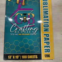 Teal Sublimation Paper 120g| Crafting Besties ®| 13x19