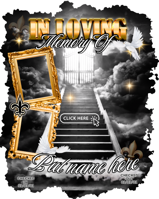 In loving memory template