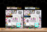 
              Vinyl Sticker Paper Glossy | Crafting Besties Sasha | Waterproof
            