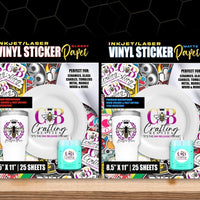 Vinyl Sticker Paper Glossy | Crafting Besties Sasha | Waterproof