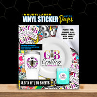 Vinyl Sticker Paper Matte | Crafting Besties Sasha | Waterproof (Copy)