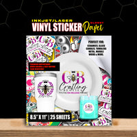 Vinyl Sticker Paper Glossy | Crafting Besties Sasha | Waterproof